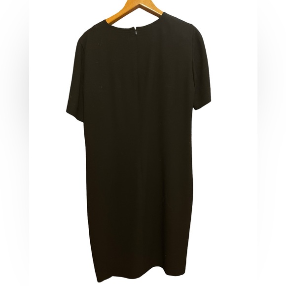 🇬🇧 Jaeger Black 💯 Wool Dress Size 12 🇬🇧 - Picture 1 of 7